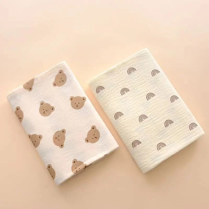 Couverture-bébé-Craquante-tête-ours-ligne-double