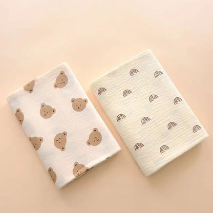 Couverture-bébé-Craquante-tête-ours-ligne-double