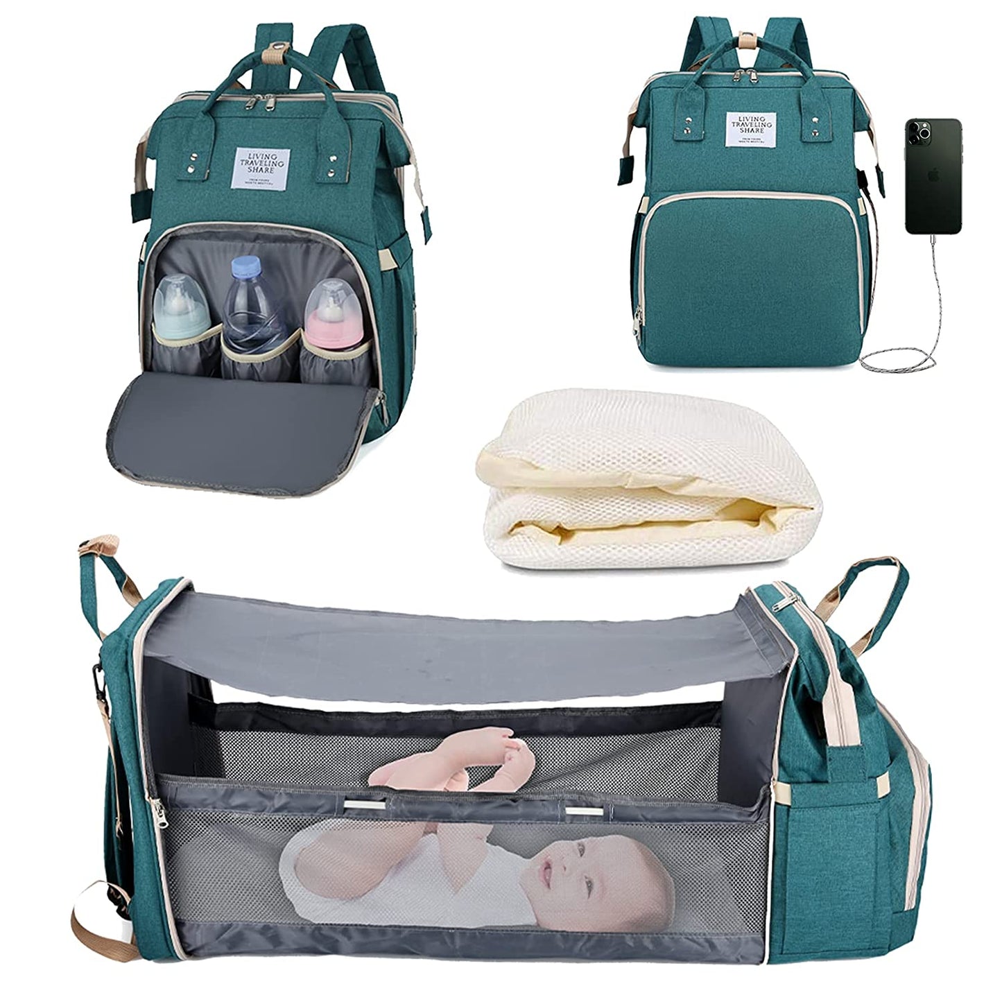 Sac à langer portatif | Berceau de voyage BabyNappy™ - Baby Angelique