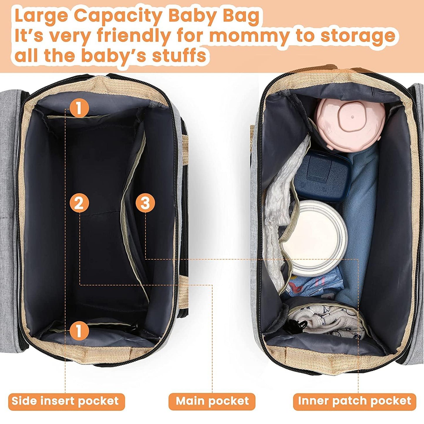 Sac à langer portatif | Berceau de voyage BabyNappy™ - Baby Angelique